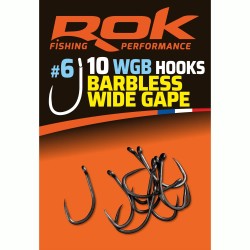 WGB _6 - BARBLESS WIDE GAPE HOOKS _6 - HAMECONS BARBLESS WIDE GAP _6 