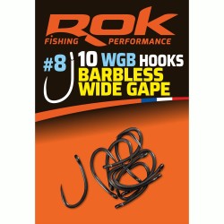 WGB _8 - BARBLESS WIDE GAPE HOOKS _8 - HAMECONS BARBLESS WIDE GAP _8 