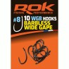 WGB _8 - BARBLESS WIDE GAPE HOOKS _8 - HAMECONS BARBLESS WIDE GAP _8 
