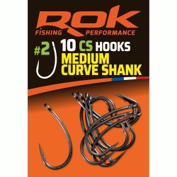 CS _2 - MEDIUM CURVE SHANK HOOKS _2 - HAMECONS MEDIUM CURVE SHANK _2 