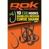 CSB _4 - BARBLESS MEDIUM CURVE SHANK HOOKS _4 - HAMECONS BARBLESS MEDI 
