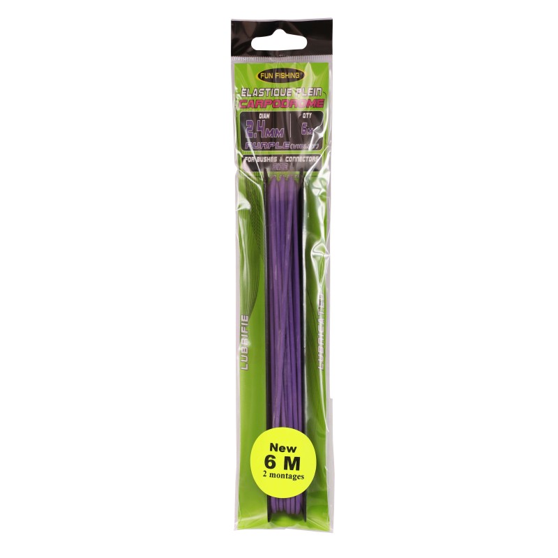 ELASTIQUE PLEIN - 6M - 2,4MM - VIOLET 