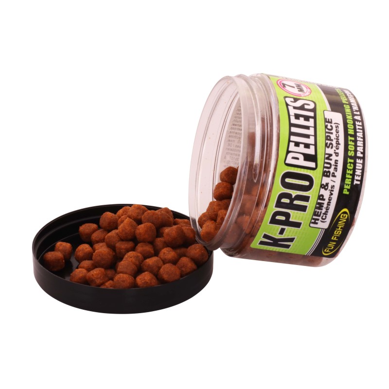 K-PRO PELLETS - 60GR - 7MM - HEMP & BUN SPICE 
