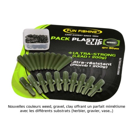 PACK PLASTIC CLIP X10 - WEED 