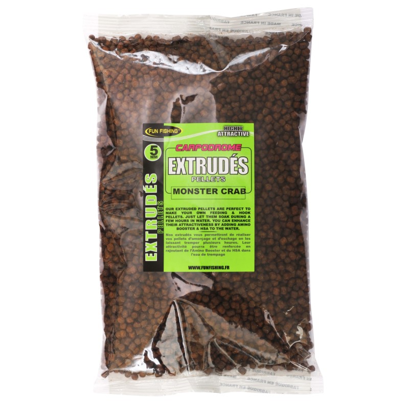 PELLETS EXTRUDES - 700GR - 5MM - MONSTER CRAB 