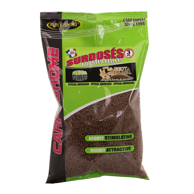 PELLETS SURDOSES - 700GR - 3MM - MAGGOT & FISHMEAL 