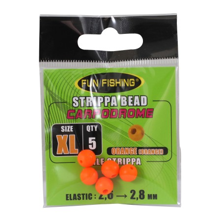 PERLE STRIPPA - ORANGE - 8MM X5 