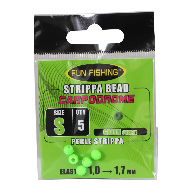PERLE STRIPPA - VERTE - 5MM X5 