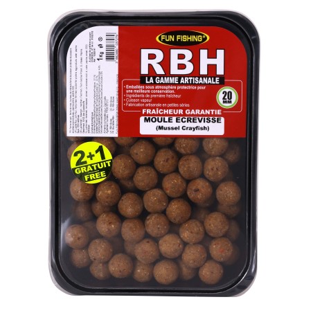 RBH BOILIES 800GR - 20MM - MOULE ECREVISSE 