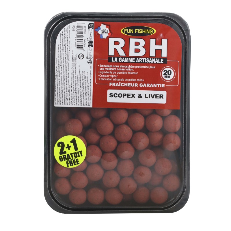 RBH BOILIES 800GR - 20MM - SCOPEX & LIVER 