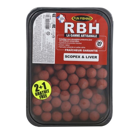 RBH BOILIES 800GR - 20MM - SCOPEX & LIVER 