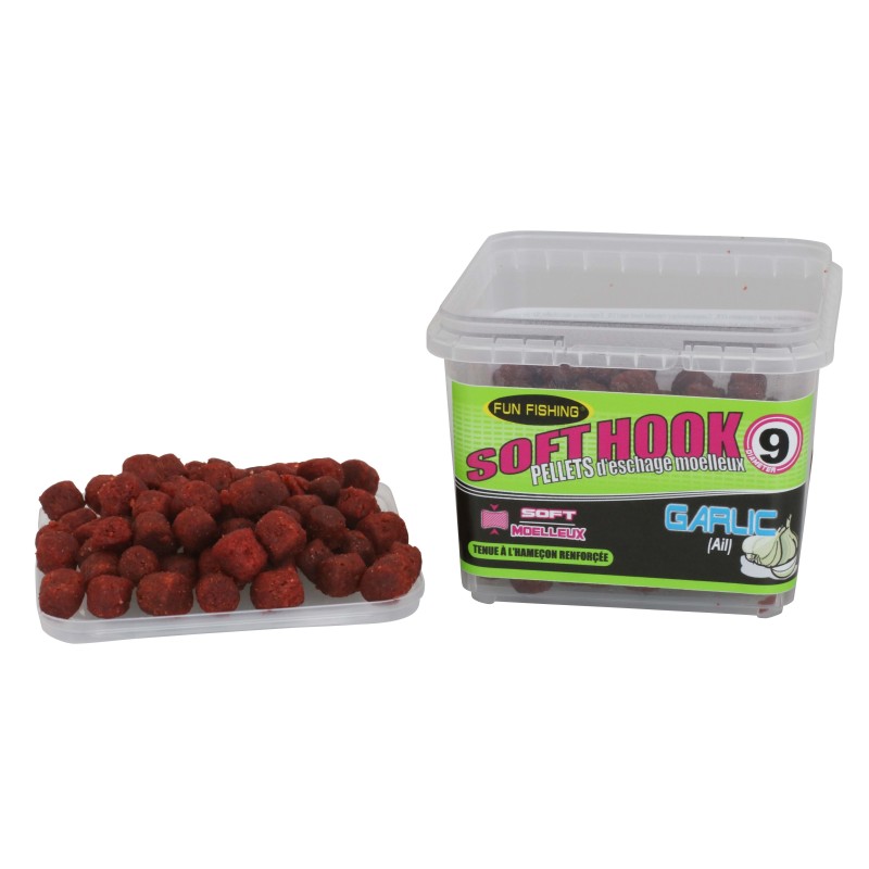 SOFT HOOKS PELLETS - 105GR - 9MM - GARLIC 