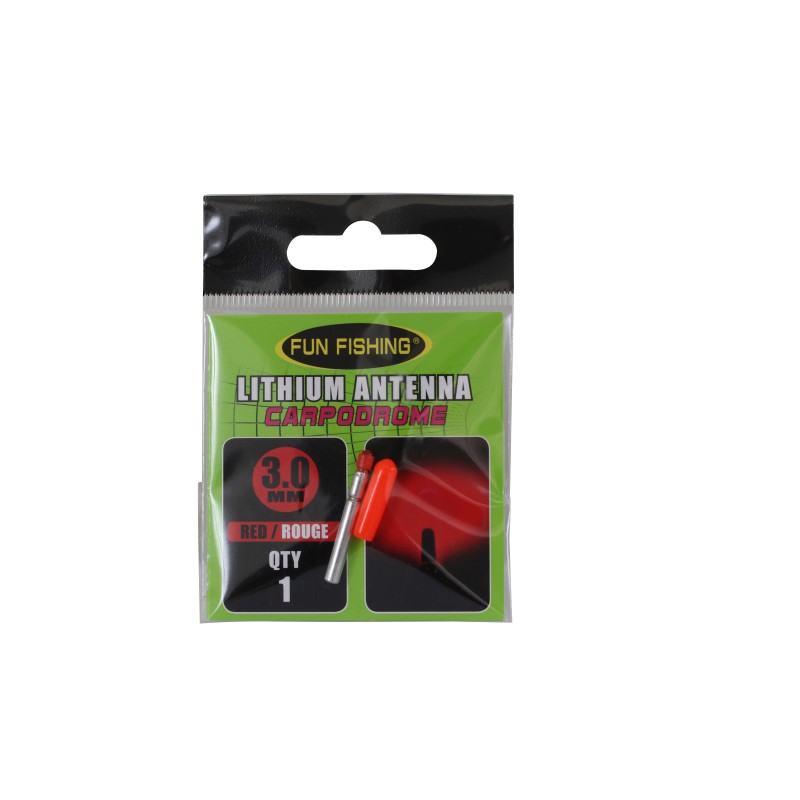 ANTENNE LITHIUM (LED) 3,0MM - ROUGE - X1 