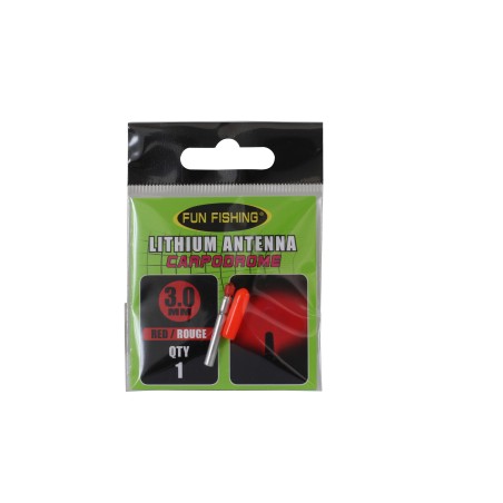 ANTENNE LITHIUM (LED) 3,0MM - ROUGE - X1 