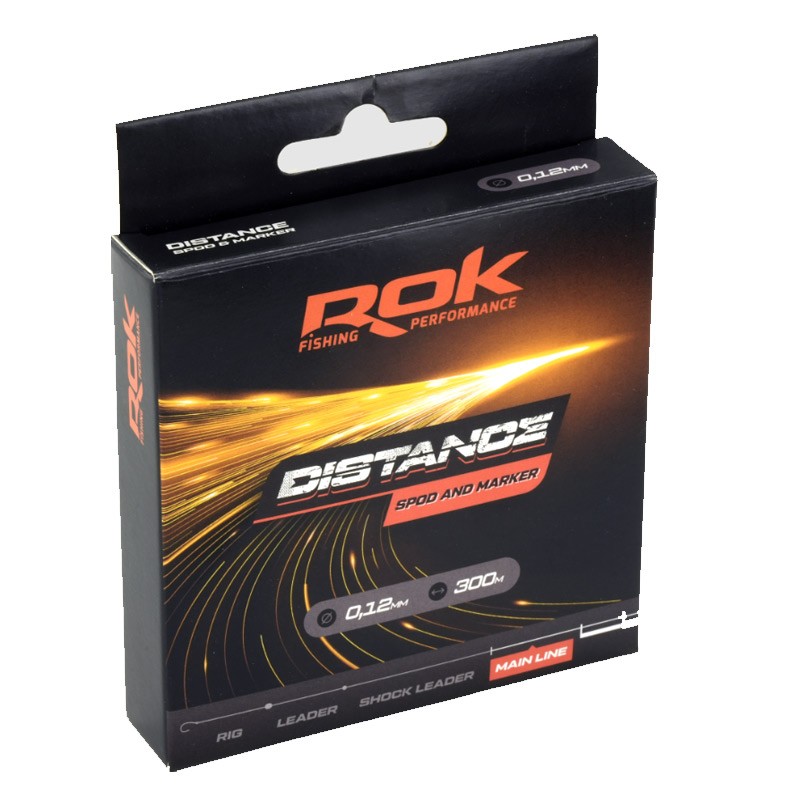 ROK BRAID DISTANCE SPOD AND MARKER - ORANGE 300M 0.16MM ROK FISHING PERFORMANCE