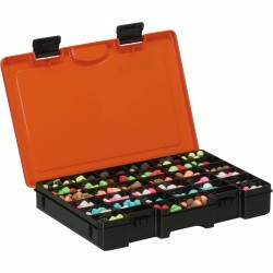 STORAGE BOX 361 - BOITE PLATE 27X17X4,3CM NOIRE&ORANGE ROK FISHING PERFORMANCE