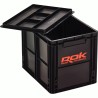 CAISSE DE RANGEMENT NOIRE 40X30X32CM AVEC COUVERCLE ROK FISHING PERFORMANCE