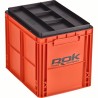 CAISSE DE RANGEMENT ORANGE 40X30X32CM AVEC COUVERCLE ROK FISHING PERFORMANCE