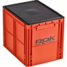 CAISSE DE RANGEMENT ORANGE 40X30X32CM AVEC COUVERCLE ROK FISHING PERFORMANCE