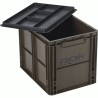 CAISSE DE RANGEMENT MARRON-VERT 40X30X32CM AVEC COUVERCLE ROK FISHING PERFORMANCE