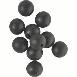 RUBBER BEADS Ø8 BLACK - PERLES SOFTS Ø8 NOIRES ROK FISHING PERFORMANCE