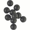 RUBBER BEADS Ø8 BLACK - PERLES SOFTS Ø8 NOIRES ROK FISHING PERFORMANCE