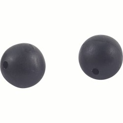 RUBBER BEADS Ø8 BLACK - PERLES SOFTS Ø8 NOIRES ROK FISHING PERFORMANCE