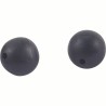 RUBBER BEADS Ø8 BLACK - PERLES SOFTS Ø8 NOIRES ROK FISHING PERFORMANCE