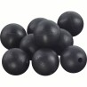 RUBBER BEADS Ø8 BLACK - PERLES SOFTS Ø8 NOIRES ROK FISHING PERFORMANCE