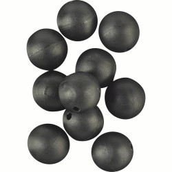RUBBER BEADS Ø8 BLACK - PERLES SOFTS Ø8 NOIRES ROK FISHING PERFORMANCE