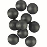 RUBBER BEADS Ø8 BLACK - PERLES SOFTS Ø8 NOIRES ROK FISHING PERFORMANCE