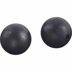 RUBBER BEADS Ø8 BLACK - PERLES SOFTS Ø8 NOIRES ROK FISHING PERFORMANCE