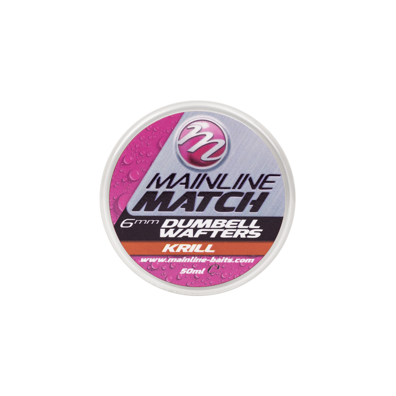 MATCH DUMBELL WAFTERS RED KRILL - 6MM MAINLINE