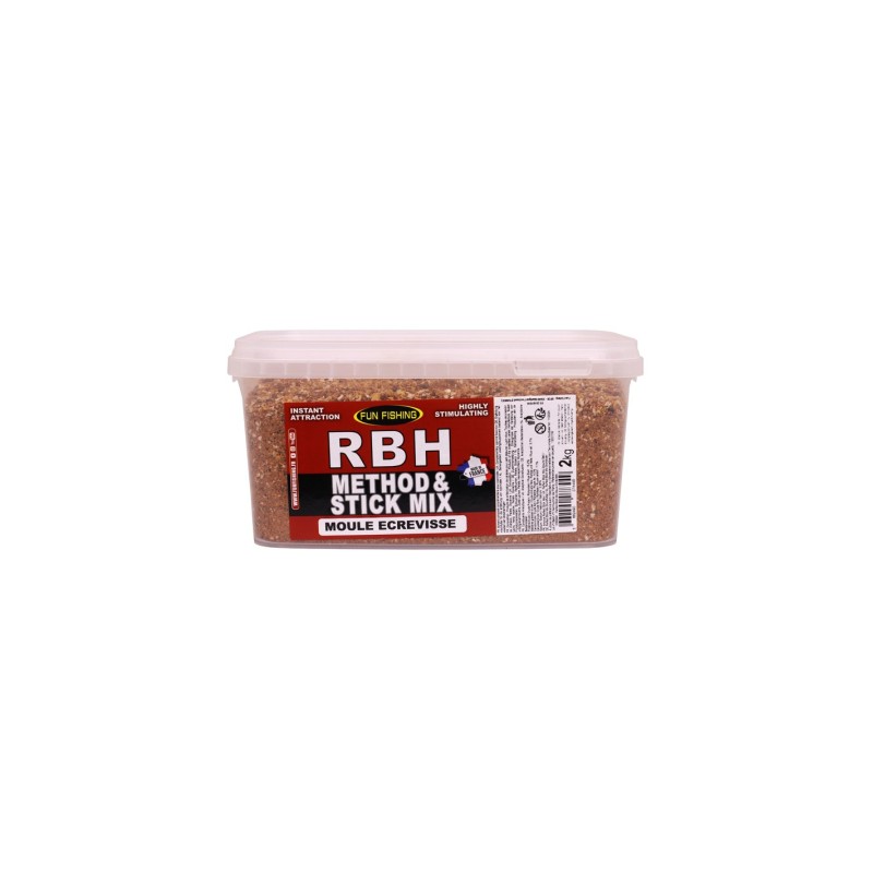 RBH METHOD & STICK MIX - 2KG - MOULE ECREVISSE FUN FISHING