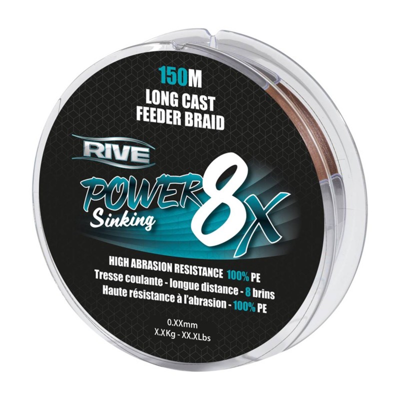 TRESSE FEEDER POWER SINKING 8X 0.12MM 150M RIVE