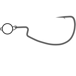 RIGGED BOTTOM JIG BLACK 10G Taille 1 SPRO FREESTYLE