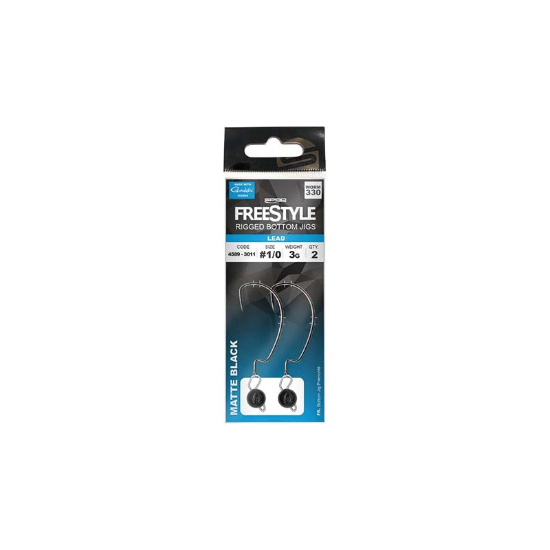 RIGGED BOTTOM JIG BLACK 7G Taille 1 SPRO FREESTYLE