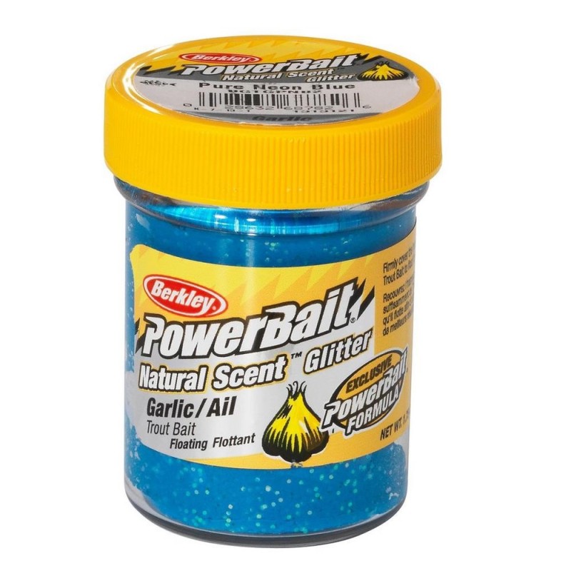 Pâte à truite GARLIC BLUE GLITTER BERKLEY 