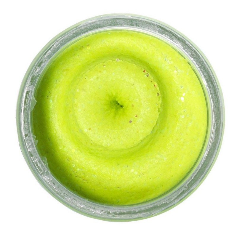 Pâte à truite GARLIC CHARTREUSE GLITTER BERKLEY 