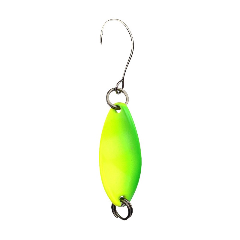 INCY SPIN SPOON LIME 2.5G TROUT MASTER