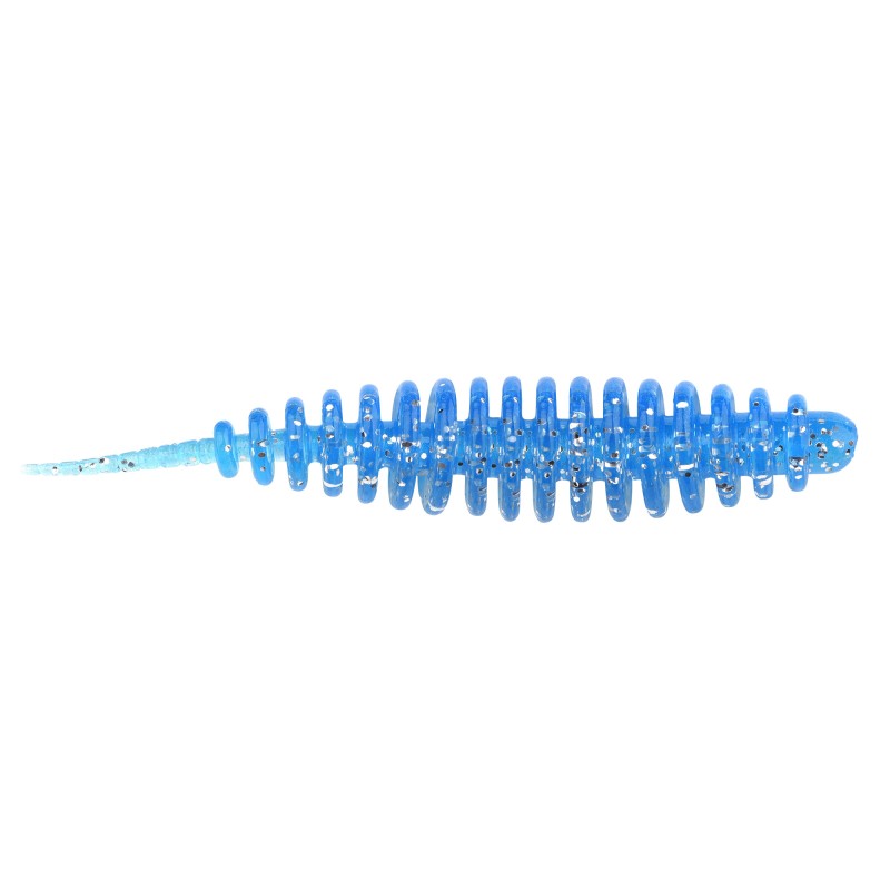 MASTER WORM 65MM 8PCS BLUE GLITTER TROUT MASTER