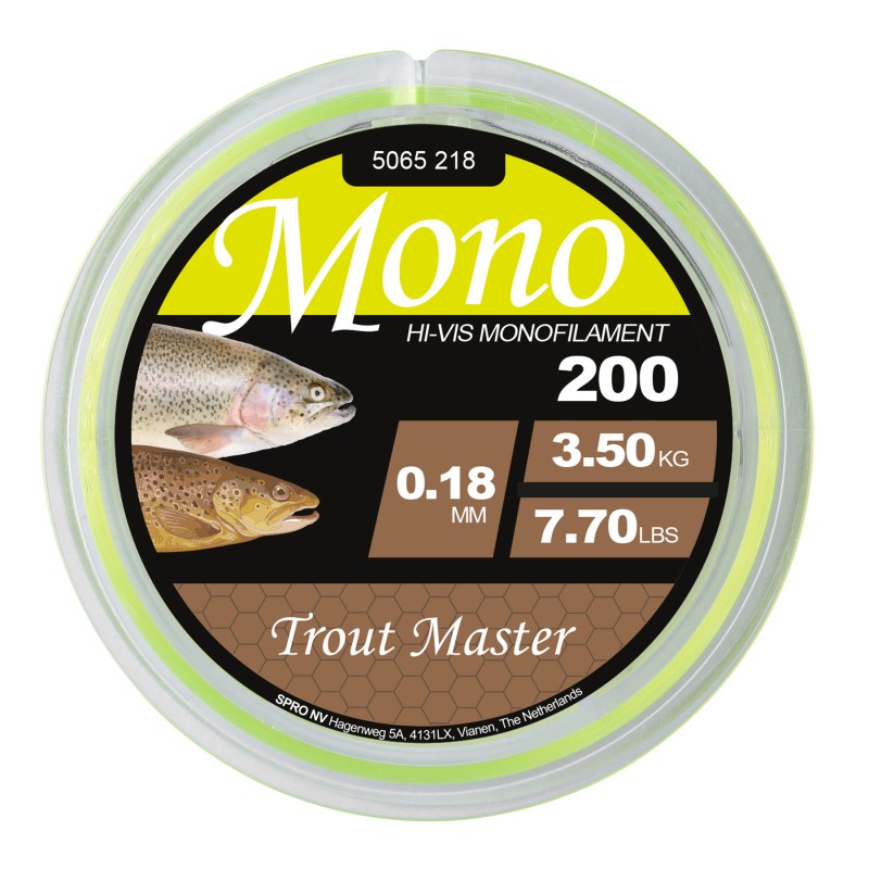 TM HI-VIS MONO CHART 0.20/4.2KG 200M TROUT MASTER