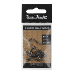 3 BARREL SNAP SWIVEL _16 TROUT MASTER