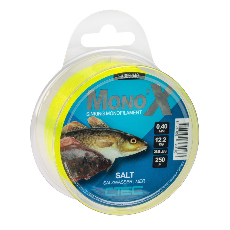 MONO X SALT YELLOW 0.35MM/9.3KG 300M C-TEC COARSE