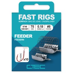 FAST RIGS CLASSIC FEEDER 75CM _10-0.16MM C-TEC COARSE