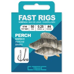 FAST RIGS PERCH BAITHOLD. 50CM_10-0.18MM C-TEC COARSE