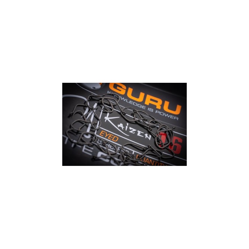 KAIZEN EYED HOOK SIZE 10 (BARBLESS/EYED) GURU