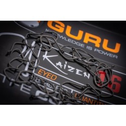 KAIZEN EYED HOOK SIZE 20 (BARBLESS/EYED) GURU