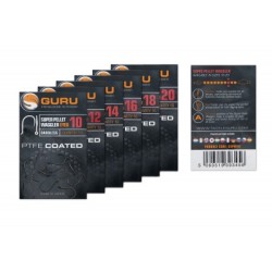 SUPER PELLET WAGGLER HOOK SIZE 12 (BARBLESS/EYED) GURU