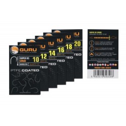 SUPER XS HOOK Taille 16 (BARBLESS/SPADE END) GURU
